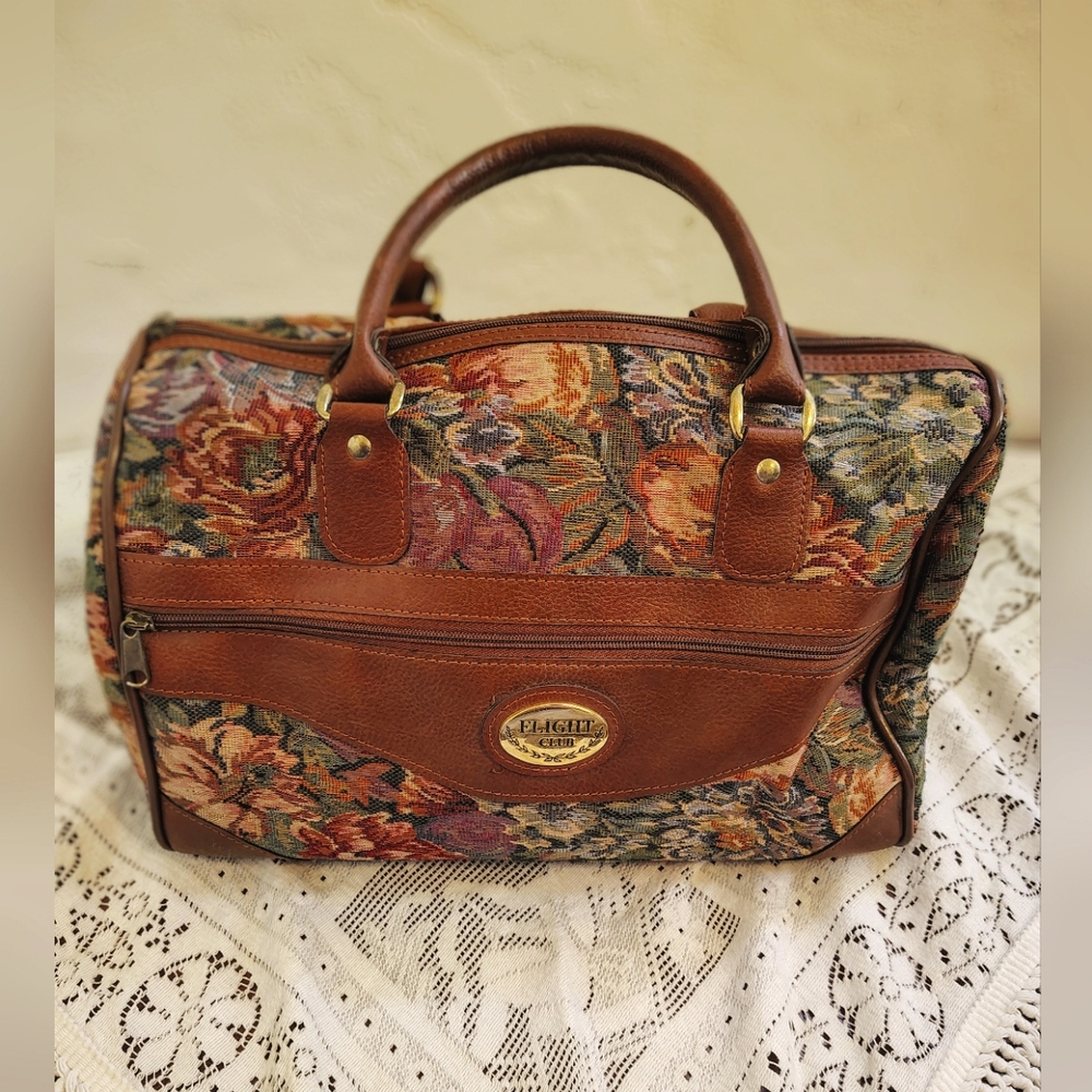 Vintage Flight Club Floral Travelers Bag
